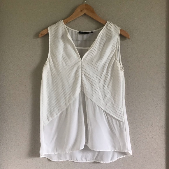 Zara Tops - Zara Pleated Sleeveless Top